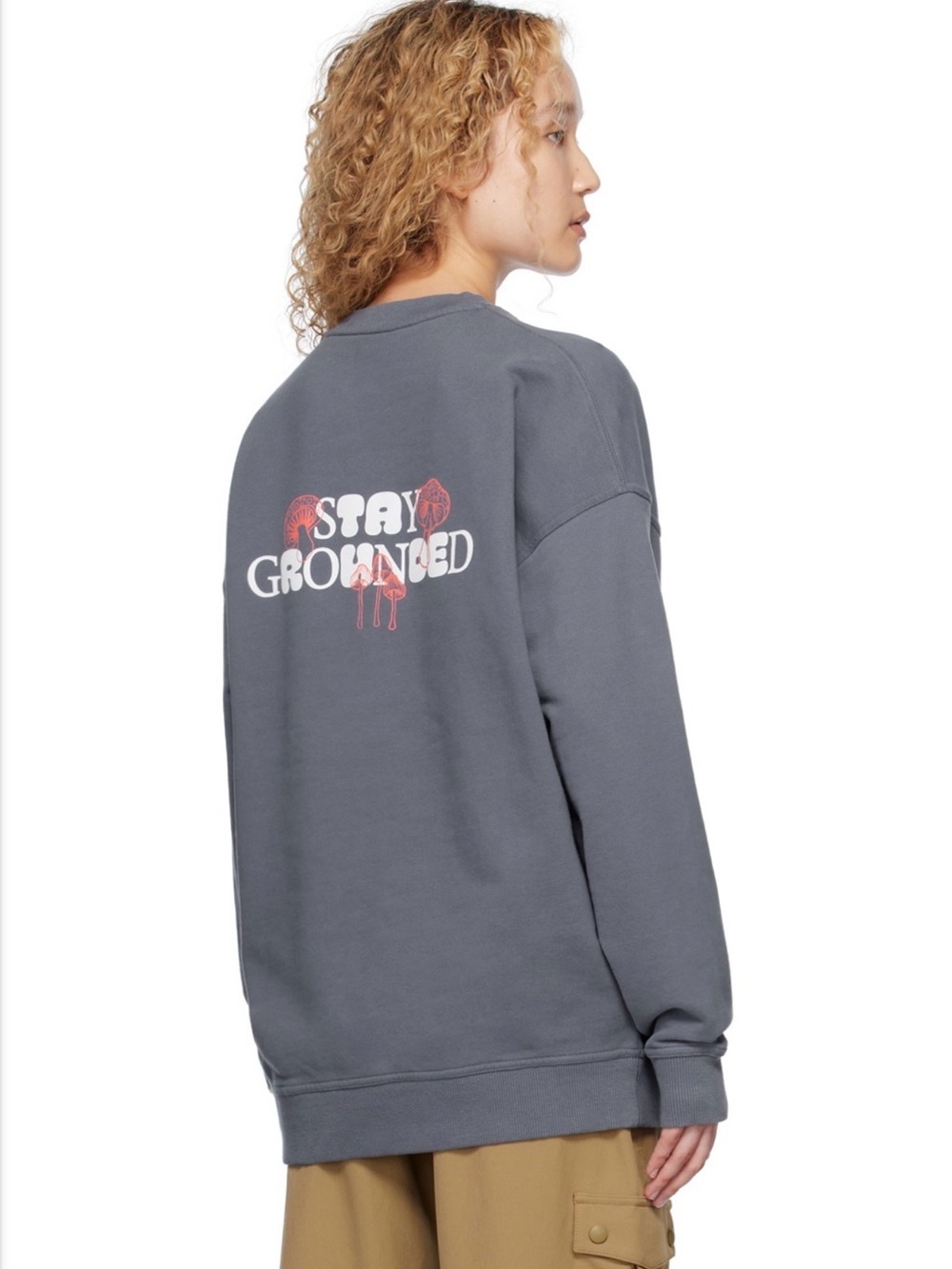 Outdoor Voices Stay Grounded Graphic Crewneck Sweatshirt Size Large Gorpcore